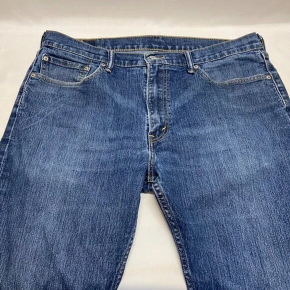 Levi's 505 Men's Blue Jeans 36x32 LEVI Strauss Regular Fit Straight Leg Denim - Picture 14 of 14